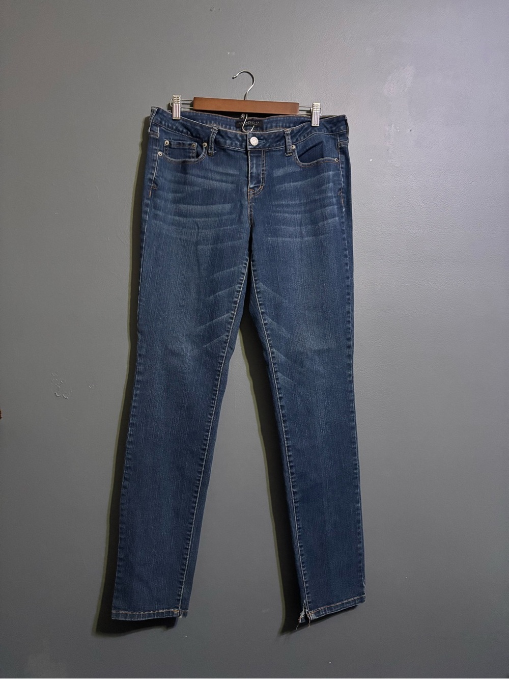Aeropostale dark wash classic Y2K skinny jeans size 12 long